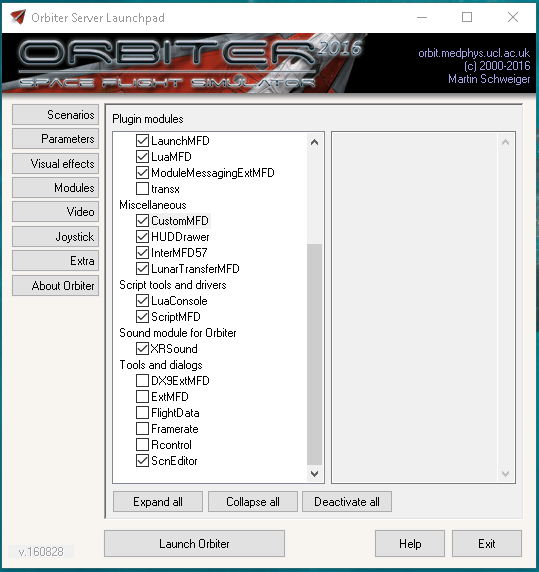Enable CustomMFD in Orbiter Launcher’s Modules page