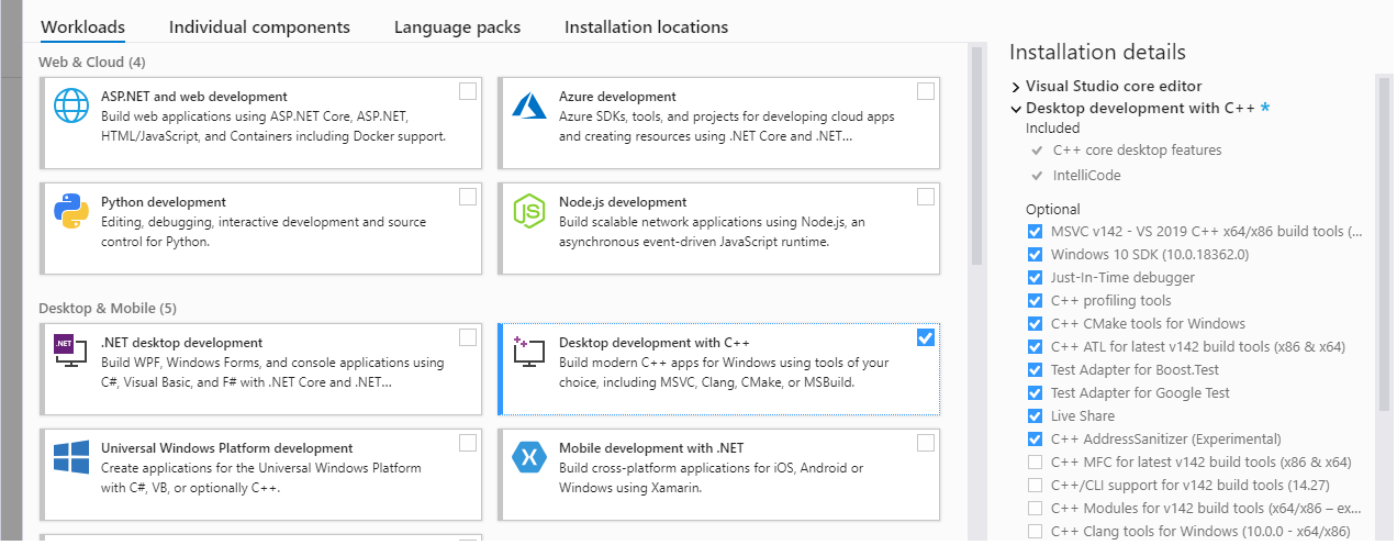 Visual Studio Installer